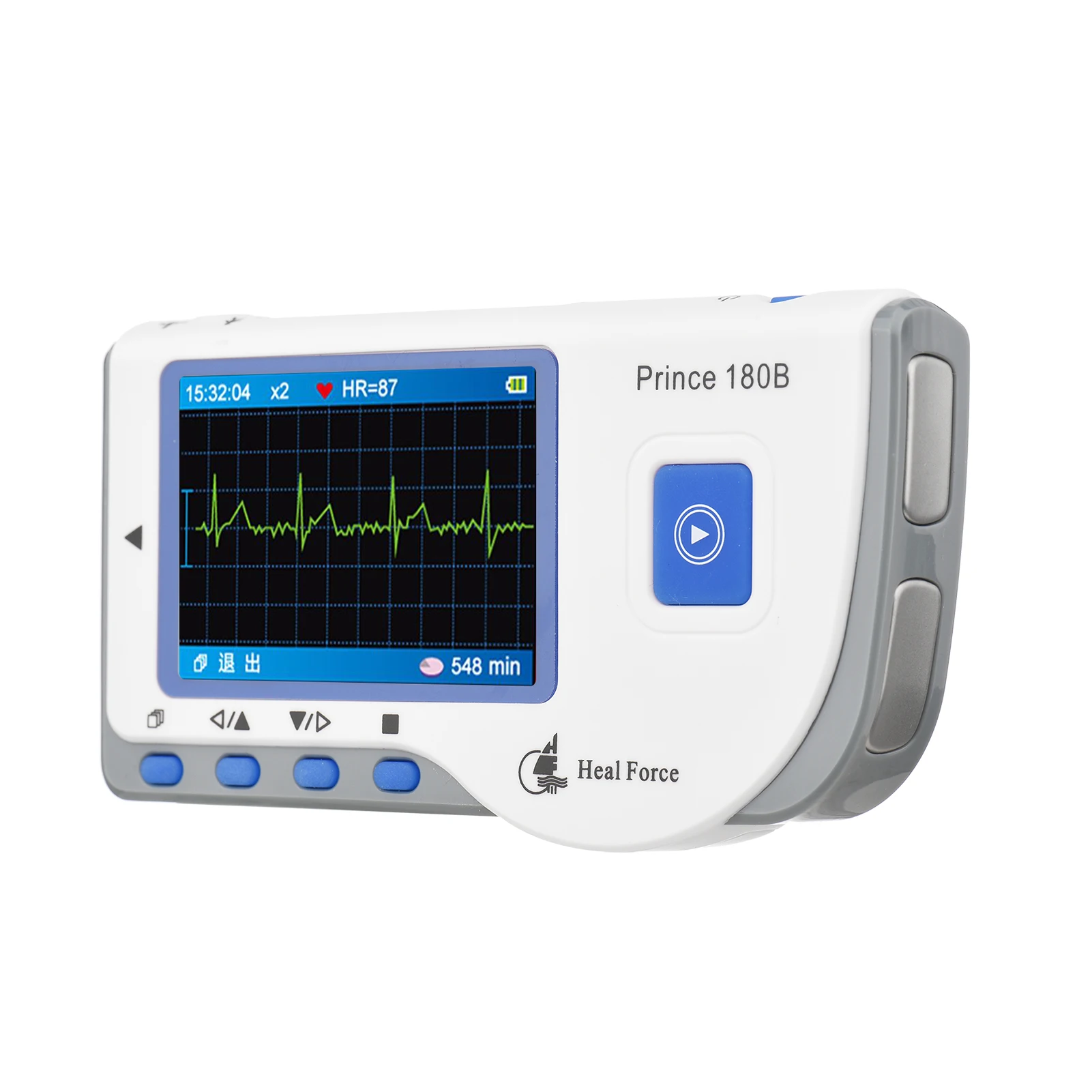 PC-180B1 Portable ECG Monitor Handheld LCD Heart Rate Tracker EKG Monitoring Device with Data Storage Transmission Usb Cable | Красота и