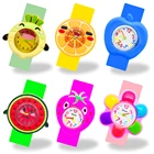 Часы Детские кварцевые с силиконовым ремешком, модные, карамельные цвета, подарок на день рождения, для девочек и мальчиков