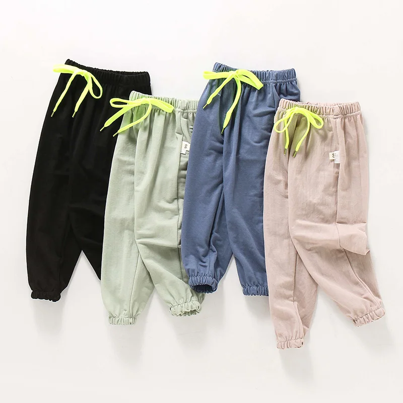 Летние штаны шаровары для младенцев 2020 кондиционера 100% хлопок противомоскитные