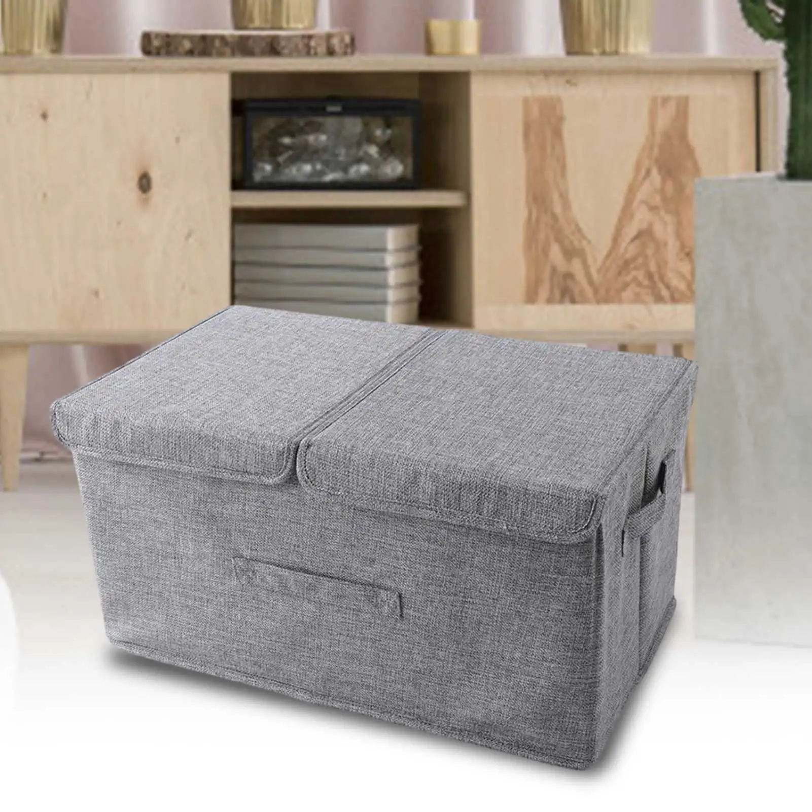 

Storage Box Collapsible Linen Fabric Clothing Basket Bins Toy Box Organizer Storage Box Organizer storage organizer