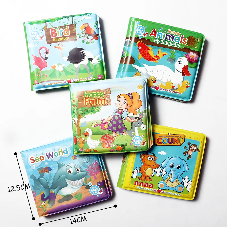 Квадратные детские книжки для ванны водонепроницаемые книги ванной игрушки в