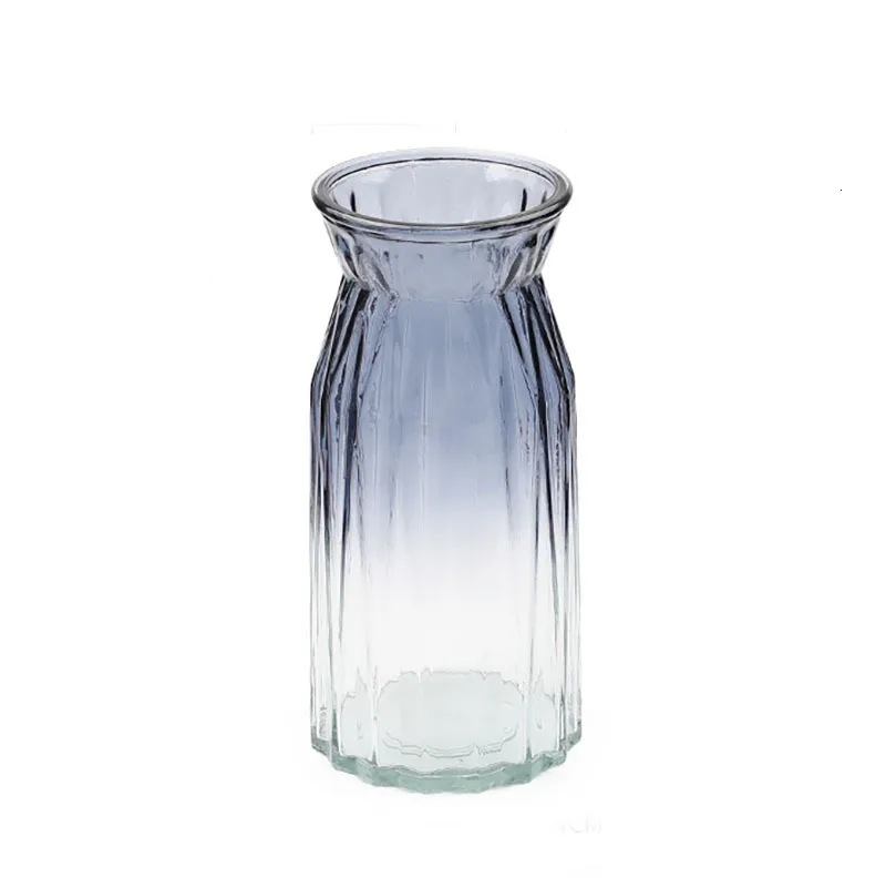 Стеклянная ваза для цветов большого размера лаконичные аксессуары украшения