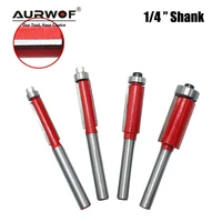 1pc 14 inch shank 6 35mm flush trim router bit for wood trimming cutter with bearing milling cutter woodworking mc01029