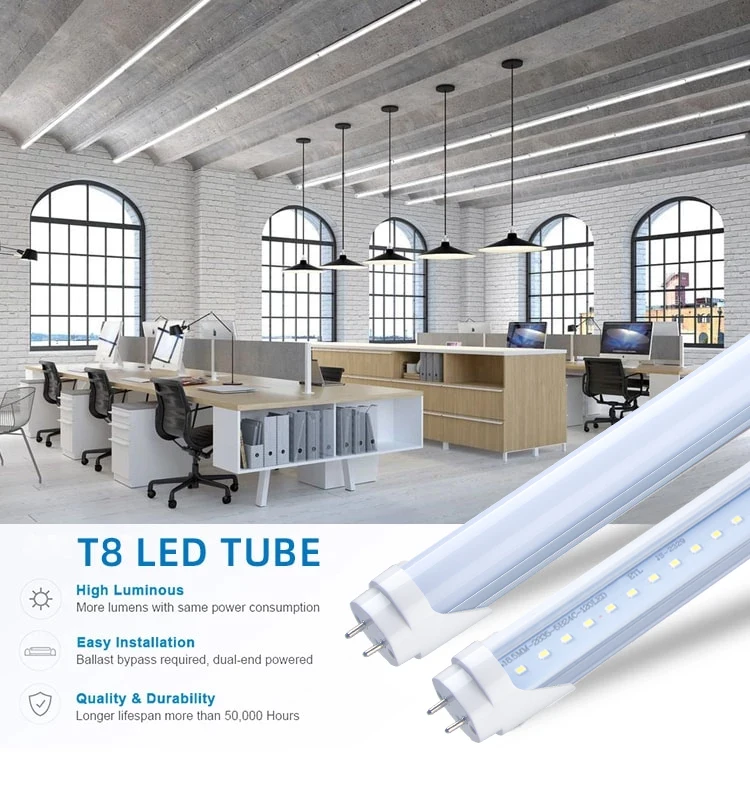 4ft T8 Светодиодная трубсветильник 110v 220v 1200mm 20w 22w|t8 led tube light|led light 1200mmled |