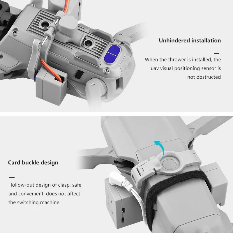 

USB Charging Airdrop System For DJI- Mavic Air 2 Drone Device Dispenser Thrower Air Dropping Transport Gift Airdrop System