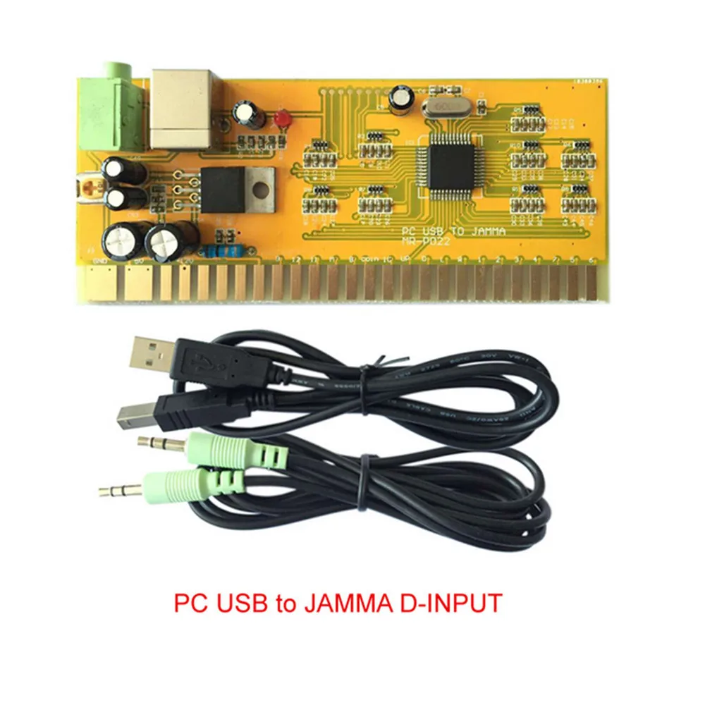 

2-игроков PC USB кабель к Jamma ввода D плата блока программного управления Панель для монетные аркадные игры машины для синтетического волокна
