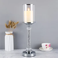 crystal pillar candle holder candle holder for pillar candles used for wedding home centerpiecescoffee dining table ch148