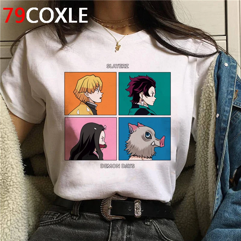 Лидер продаж забавная мультяшная футболка с рассекающим демонов Мужская модная