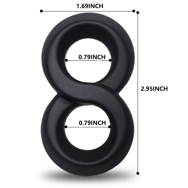 Sefllo двойное мужское кольцо для пениса гей секс игрушки мужчин Задержка эякуляции
