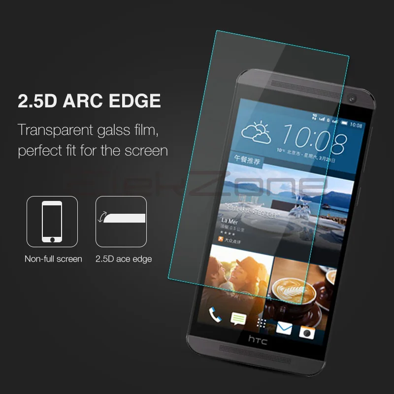 Закаленное стекло для экрана телефона с нанопокрытием 9H HD htc One E9 2.5D Защитная