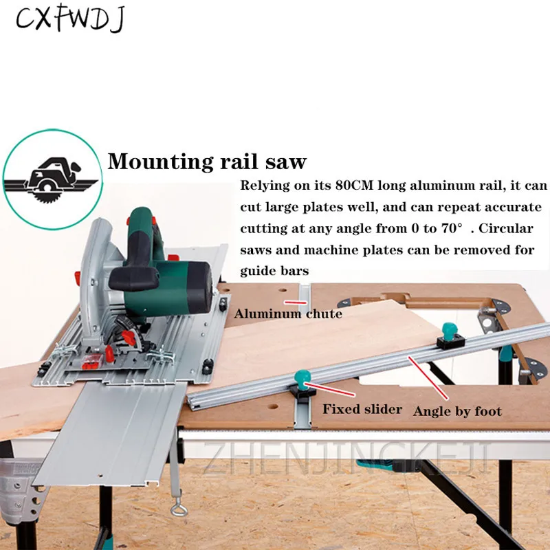 Многофункциональный деревообрабатывающий верстак Складная сборка подходит для