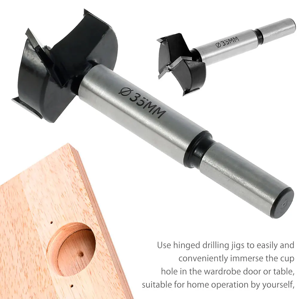 Hidden 35mm Cup Style Hinge Jig Flat Hole Drill Guide + Forstner Cutter Woodwork Carpentry Diy Tools Woodworking Bit | Инструменты
