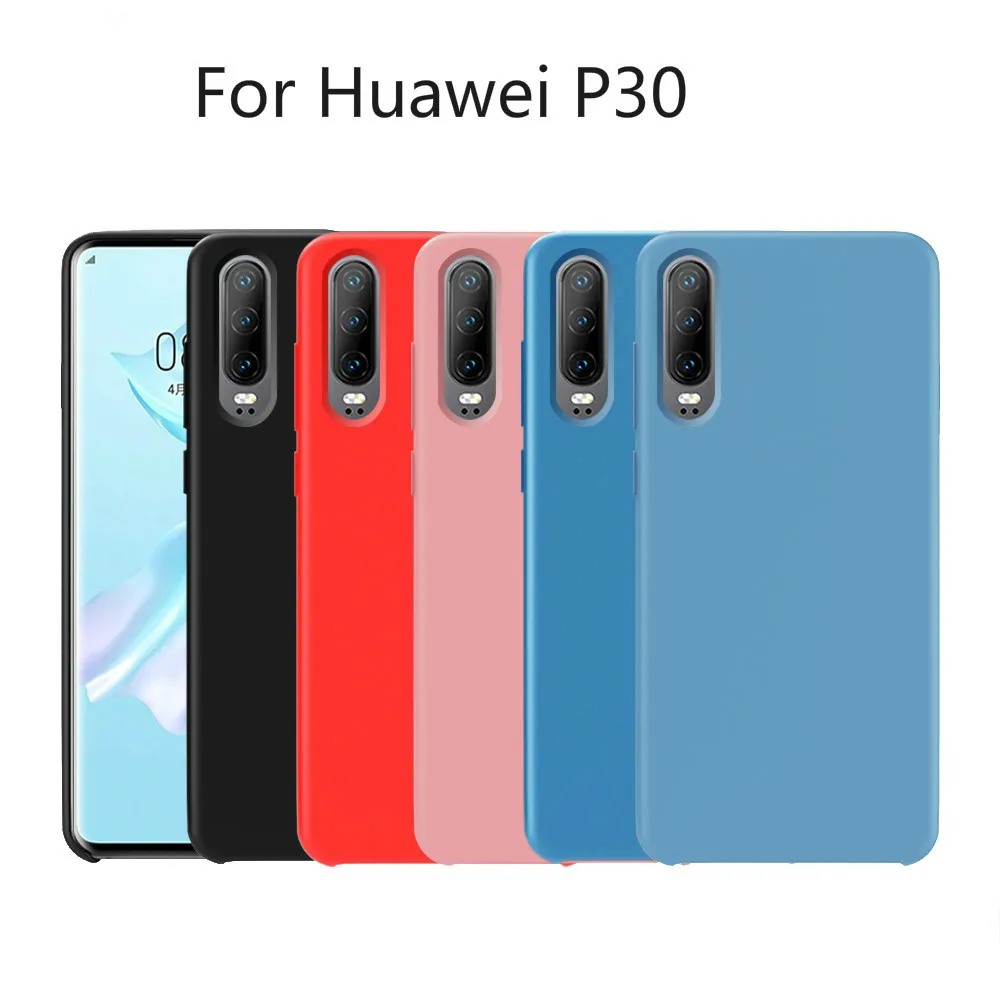 Для HUAWEI P30 чехол высокого качества шелковистый мягкий силиконовый защитный чехол для HUAWEI P30 Pro Lite P20 противоударный чехол