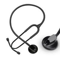 all black medical cardiology doctor estetoscopio professional heart rate diagnosis cute stethoscope for nurse student vet tool
