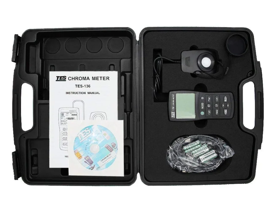 TES 136 колориметр/светильник метр/цветовая температура метр|chroma colors|chromachroma key |