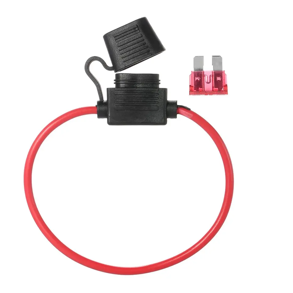10pcs/set 12V 40A Professional Standard Blade Inline Fuse Holder Splash Proof for Car Bike with Waterproof Dustproof Cover Hot - купить по