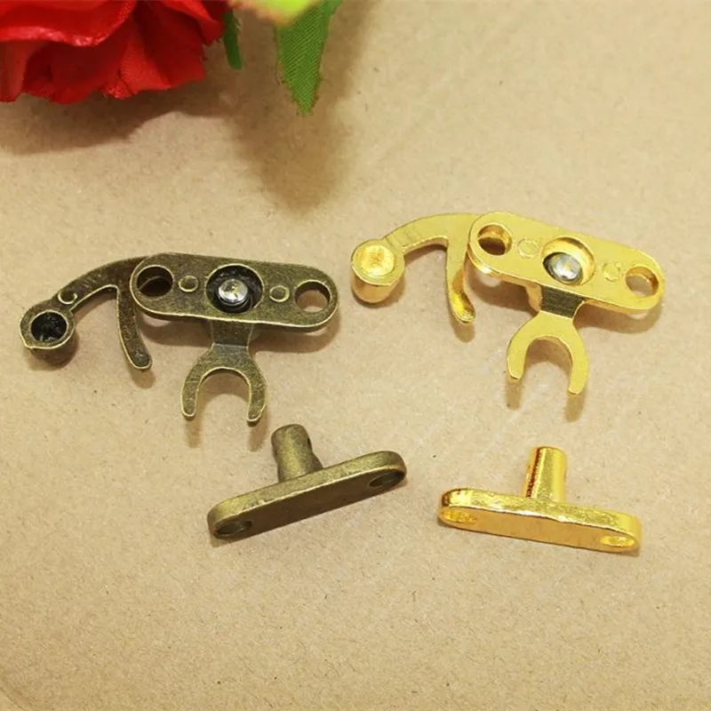 29x33 мм мебель блокированная коробка чемодан тумблер защелка пряжки бронзовый тон