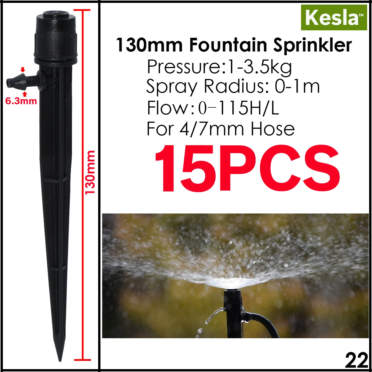KESLA 15 шт. садовый капельный полив для орошения разбрызгиватель насадка