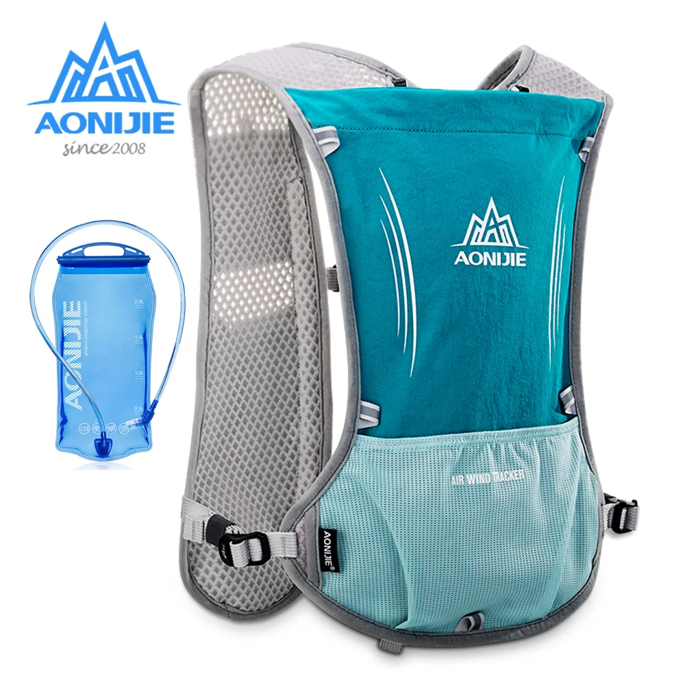 AONIJIE E913S 5L Outdoor Packs Bag Hydration Rucksack Bag Vest Harness Water Bladder Hiking Camping Running Marathon Race Sports