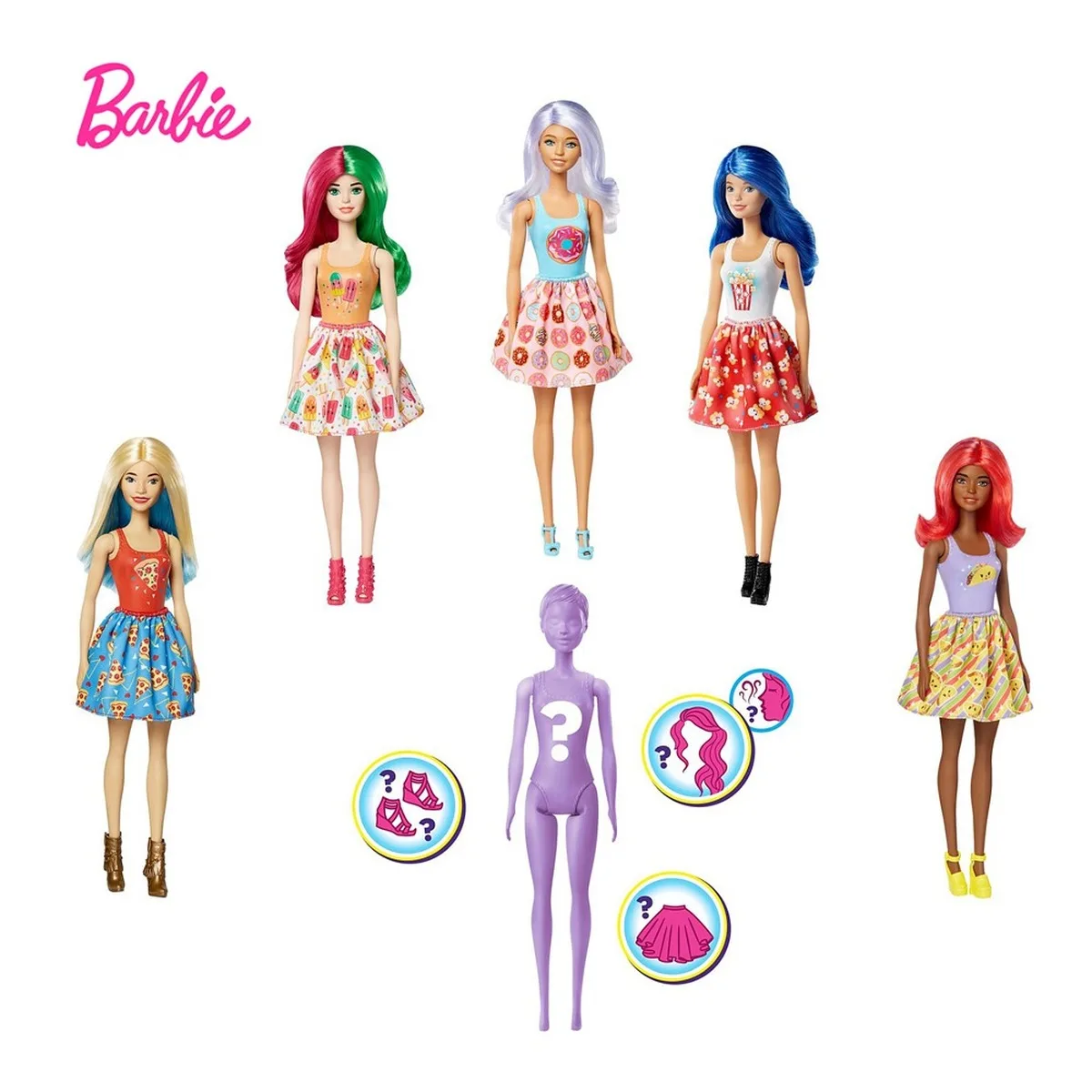 Кукла Барби Цвет раскрыть для гурманов тематические кукла Температура