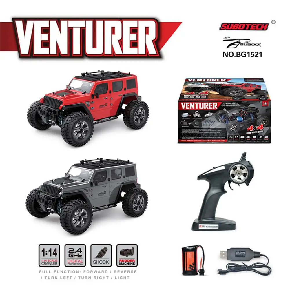 Обновленный Радиоуправляемый автомобиль Subotech BG1521 Golory 1/14 2 4G 4WD 22 км/ч