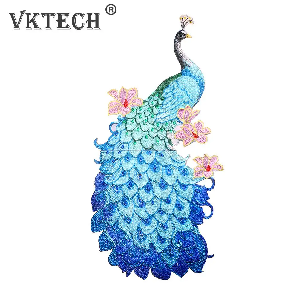 

5D DIY Алмазная вышивка Peafowl Стразы Вышивка крестиком Мозаика настенные наклейки ручной работы Стразы картины для окна Настенная Декорация