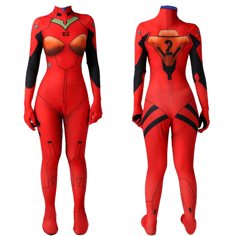 Костюм супергероя для косплея Zentai комбинезон костюм Хэллоуина асуки Лангли Soryu