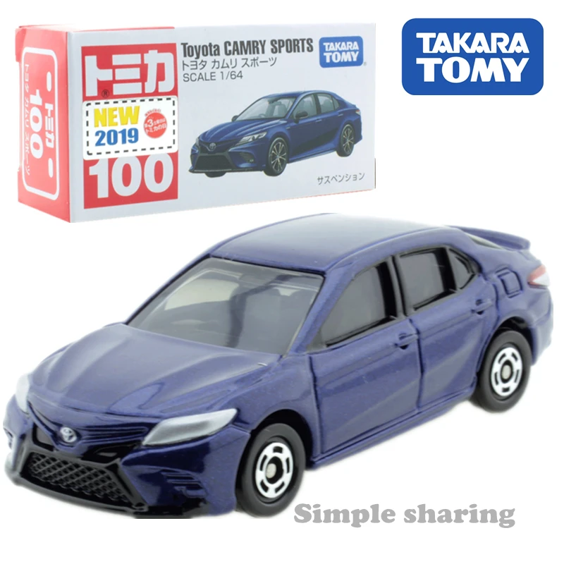 Takara Tomy Tomica No.100 Toyota Camry спортивный автомобиль весы 1/64 детские игрушки моторные
