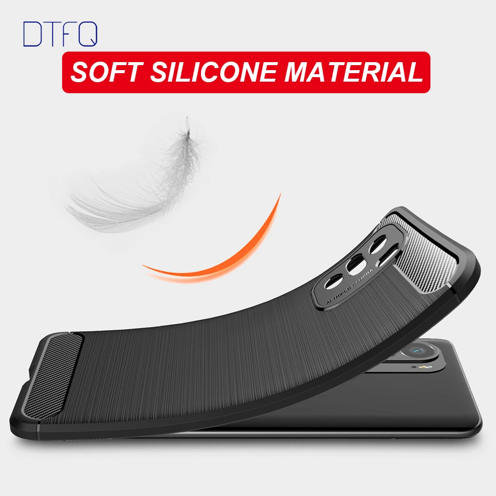 

Case for POCO F3 Brush Soft TPU Back Cover Coque Funda Shockproof Case for POCO X3 Pro Silicone Case for Xiaomi POCO X3 NFC
