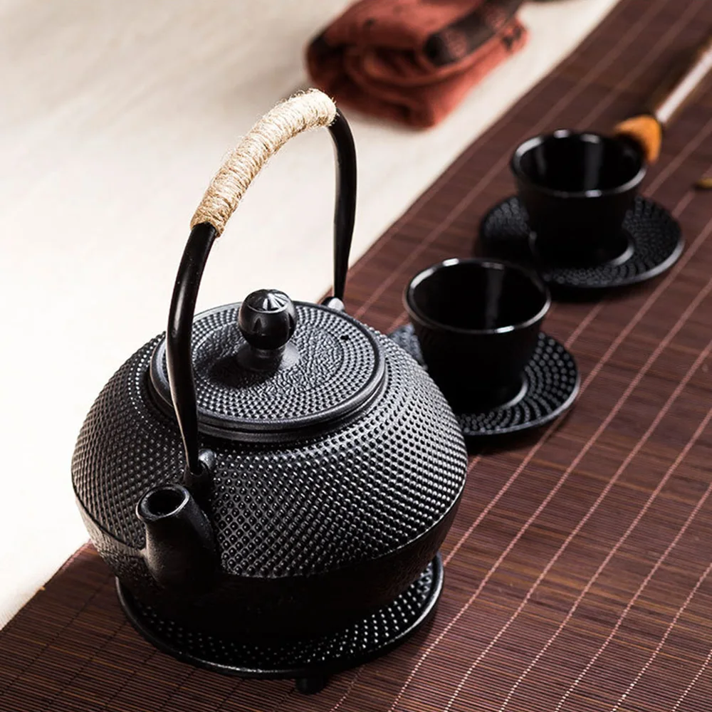

600/800/1200MLAntique Iron Tea Pot Large Capacity Japanese Tea Pot Cast Iron Heat-Resistant Tea Kettle For Boiling Water Teaware