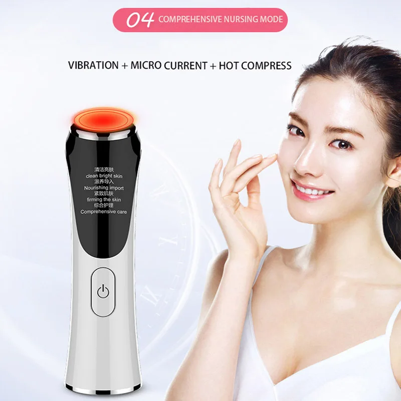 Ультразвуковой очиститель массаж для лица Ион уход за кожей Очищение омоложение
