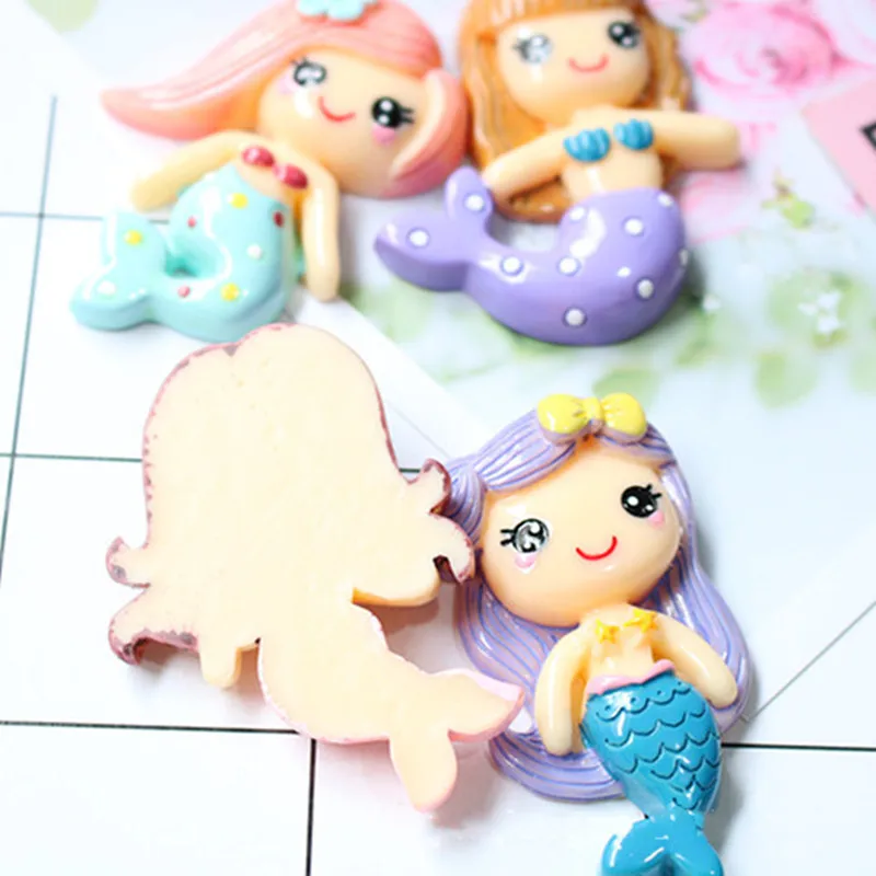 Чехол для телефона с мультяшным дизайном русалки DIY декоративные материалы