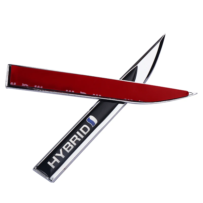 Автомобильный Стайлинг 2 шт. Новый 3D металлический Гибридный автомобильный