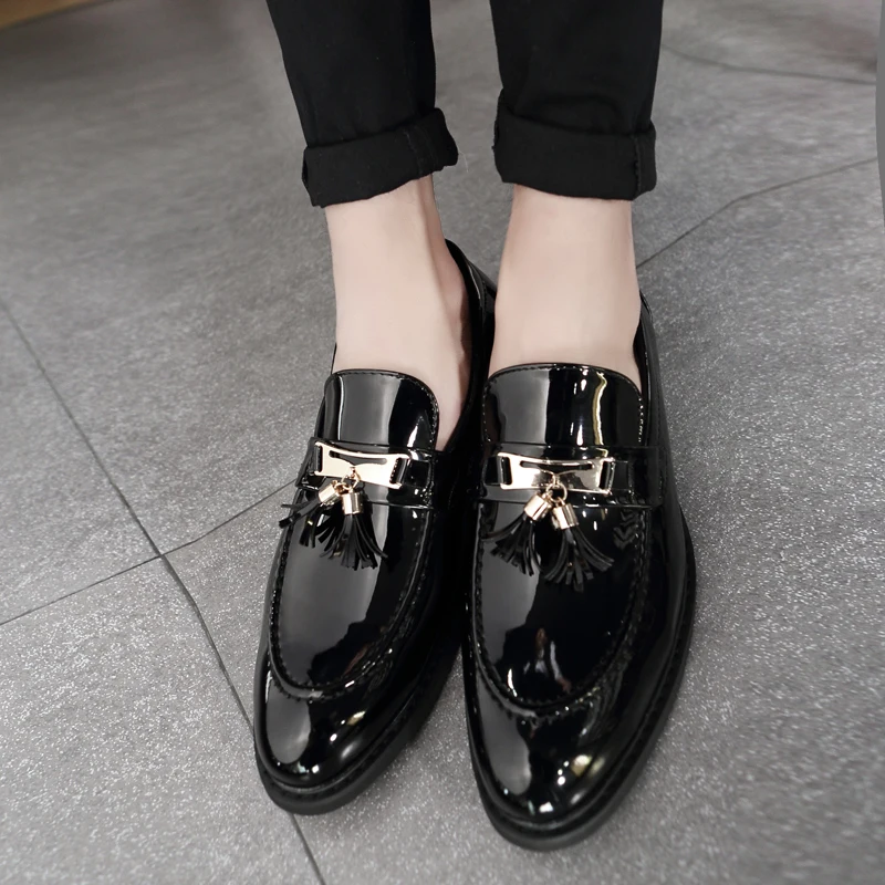 Мокасины мужские из натуральной кожи дышащие Туфли-лоферы итальянские без