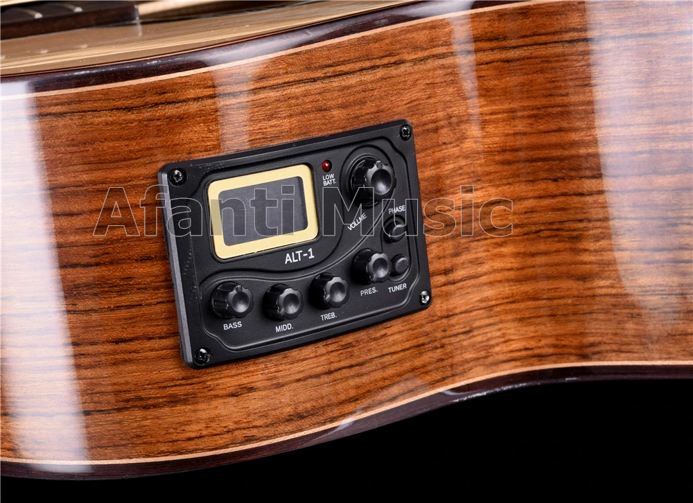 41 дюймов елового Топ Акустическая гитара/грецкого ореха с задним и передним по