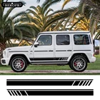 Наклейки на боковые кузова автомобиля Mercedes Benz G55 G63 AMG W463 G500 Class G350D, наклейки в полоску для внедорожников, аксессуары для автотюнинга, 2 шт.