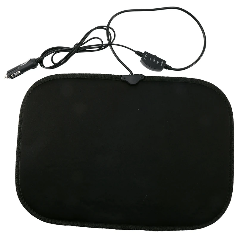 Черный 12V зимний автомобильный детский чехол на сиденье с подогревом безопасный