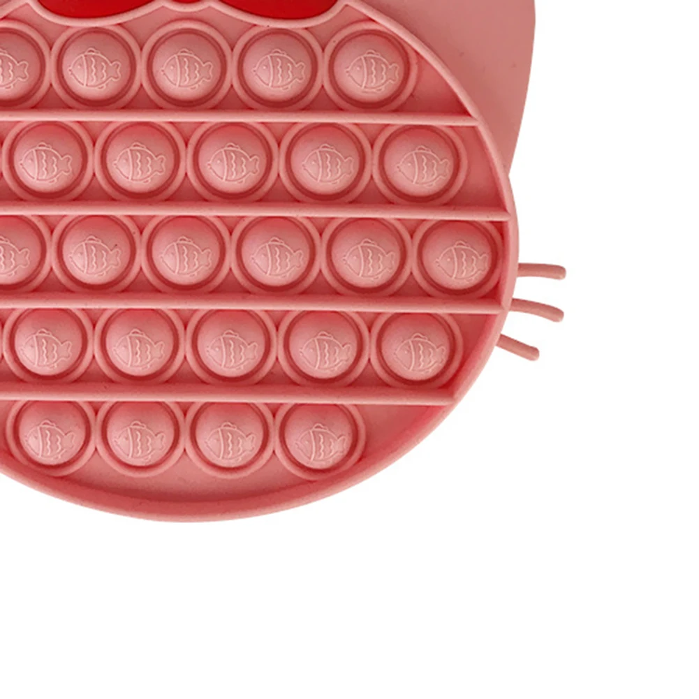 

Autism Push Bubbles Fidget Sensory Toys Cat-Shaped Stress Relief Puzzle Push Pop It Adult Kid Stress Reliever Squeeze Vent Toy