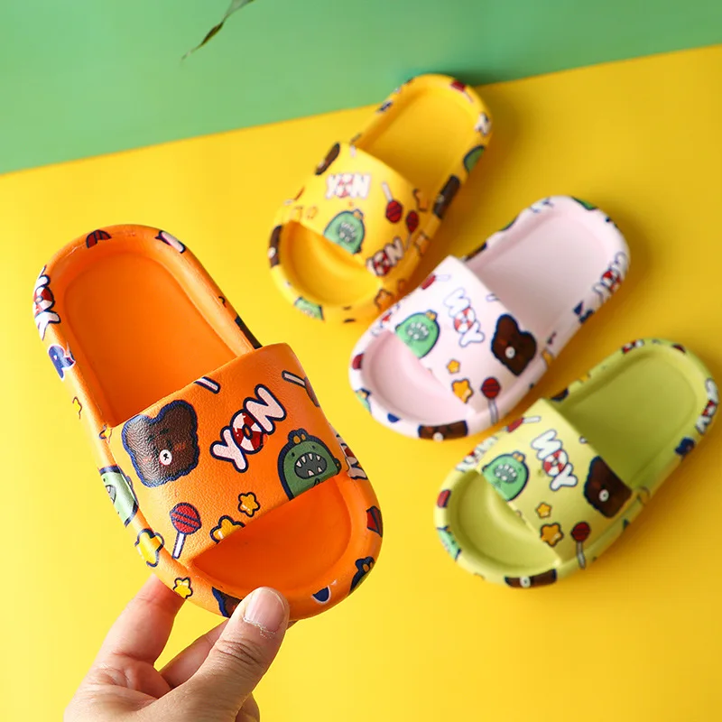 

Children Boys Girls Slippers Cute Cartoon Toddler Baby Slippers Indoor Home Kids Slides Antiskid Portable Summer Shoes 10 Colors