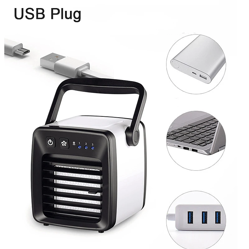 Мини Usb 3 в 1 настольный Персональный вентилятор охладитель воздуха холодильное