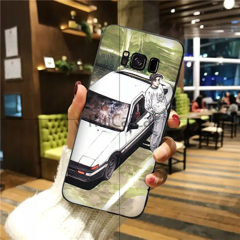 Ruicaica INITIAL D AE86 Colorful Smart Cover Phone Case For GALAXY s6 edge plus s7 s8 s9 | Мобильные телефоны и