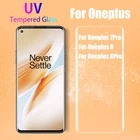 Закаленное стекло UGI UV для OnePlus 8 Pro, полное покрытие, наноизогнутые жидкие Защитные пленки для экрана One Plus 7 профессиональная защитная пленка