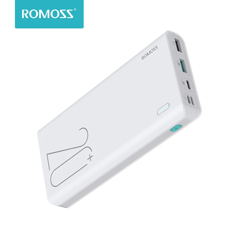 ROMOSS чувство 6 + Power Bank 20000 мА/ч PD3.0 Quick Charge мАч Внешняя батарея зарядное устройство