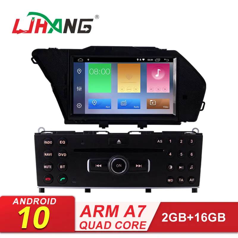 LJHANG автомобильный DVD мультимедийный плеер Android 10 для Mercedes Benz GLK Class X204 GLK300 GLK350 gps Navi 1 Din стерео wifi Аудио