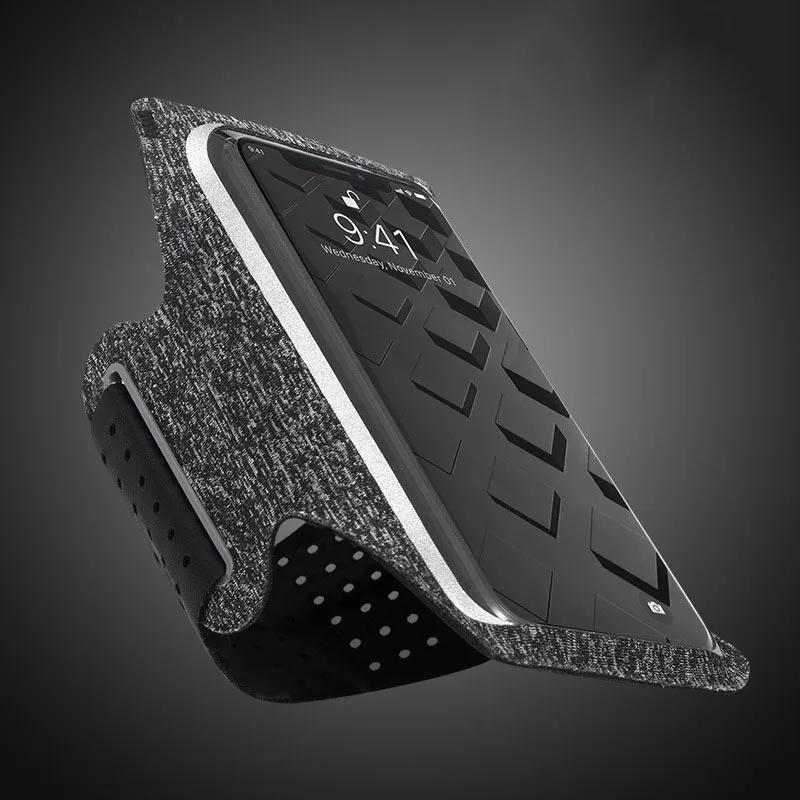 Спортивный чехол для телефона бега держатель на руку нарукавник iPhone 11 Pro X XS 8 7 6 mi 9