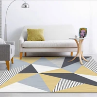 rugs and carpets for home living room nordic yellow striped diamond pattern non slip carpet bedroom rug christmas rug hand wash