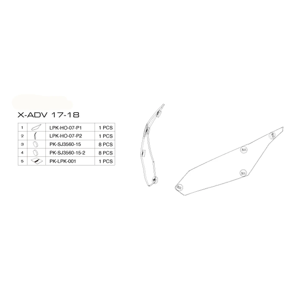 MTKRACING для HONDA XADV300 XADV-750 X ADV1000 2017-2019 защита мотоциклетной фары Защитная крышка