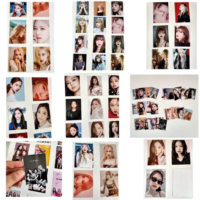 16 шт./компл. KPOP BLACKPINK девушки альбом фото карты ПВХ карты самодельные ломо карты фотокарты вентиляторы подарки
