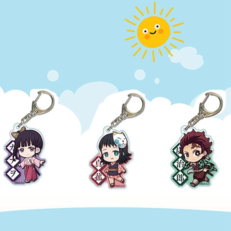 Anime Demon Slayer: Kimetsu no Yaiba Key Chains Keychain Cosplay Acrylic Pendant Keyring Gift For Friend | Украшения и аксессуары