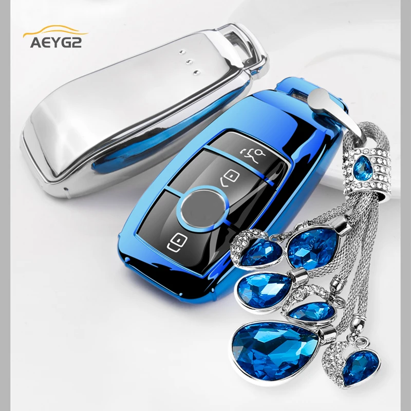 

Мягкий ТПУ чехол для автомобильного ключа дистанционного управления с полным покрытием чехол для Mercedes Benz 2017 E Class W213 2018 S Class W205 W222 автомобиль...